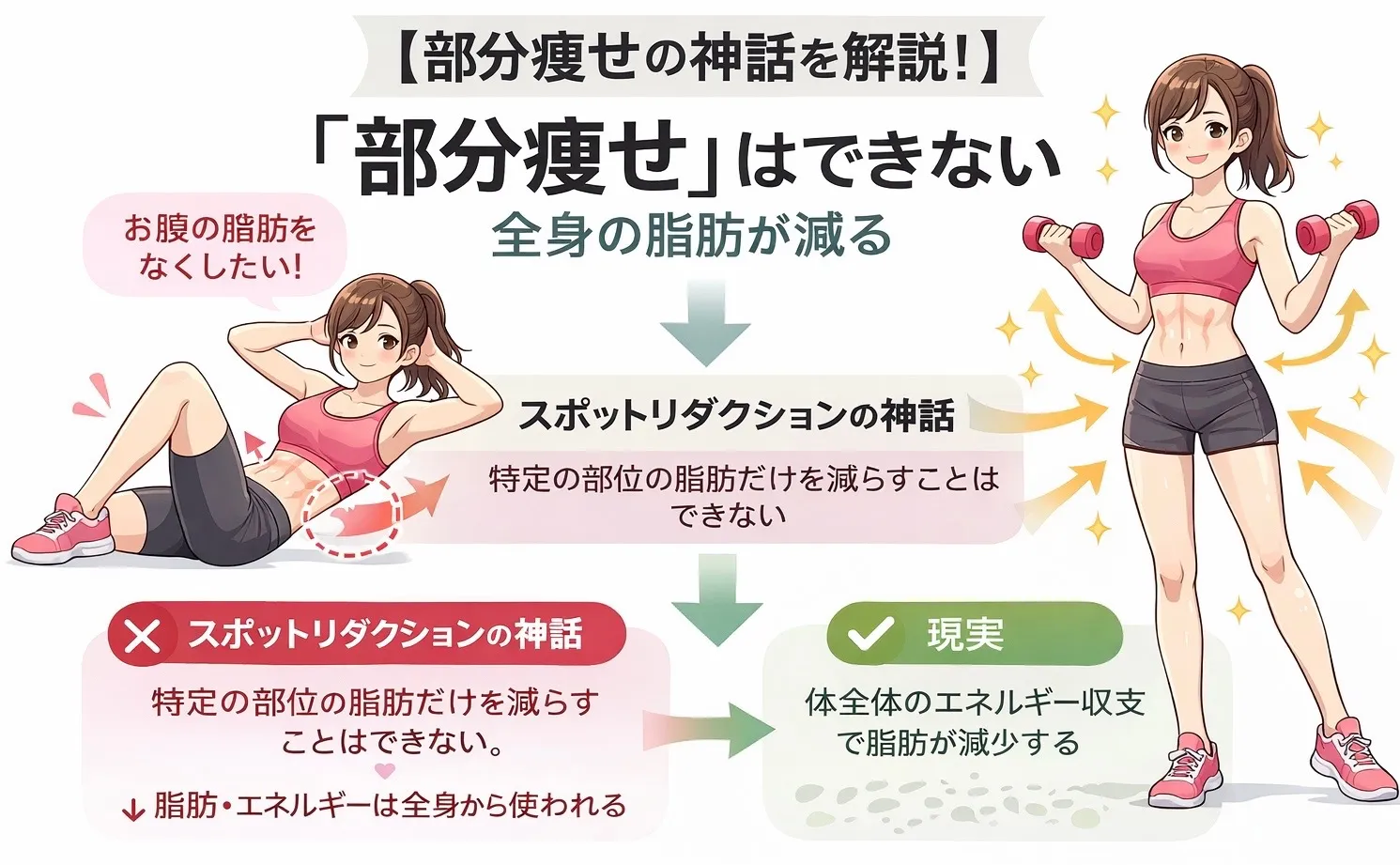 部分痩せはできない