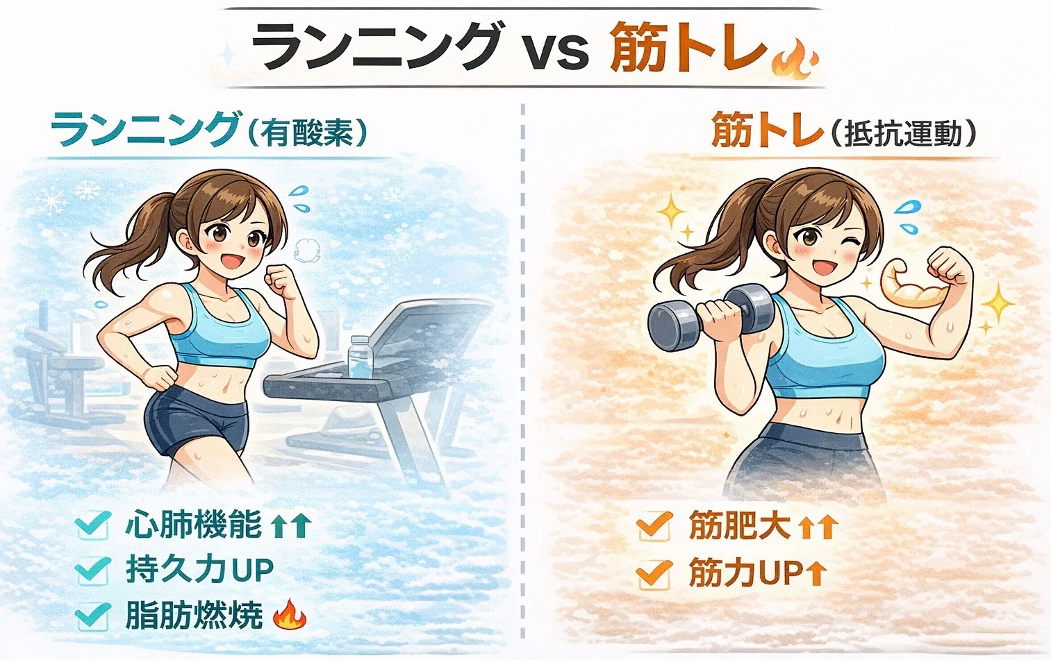 ランニングでは筋肉がつきにくい理由