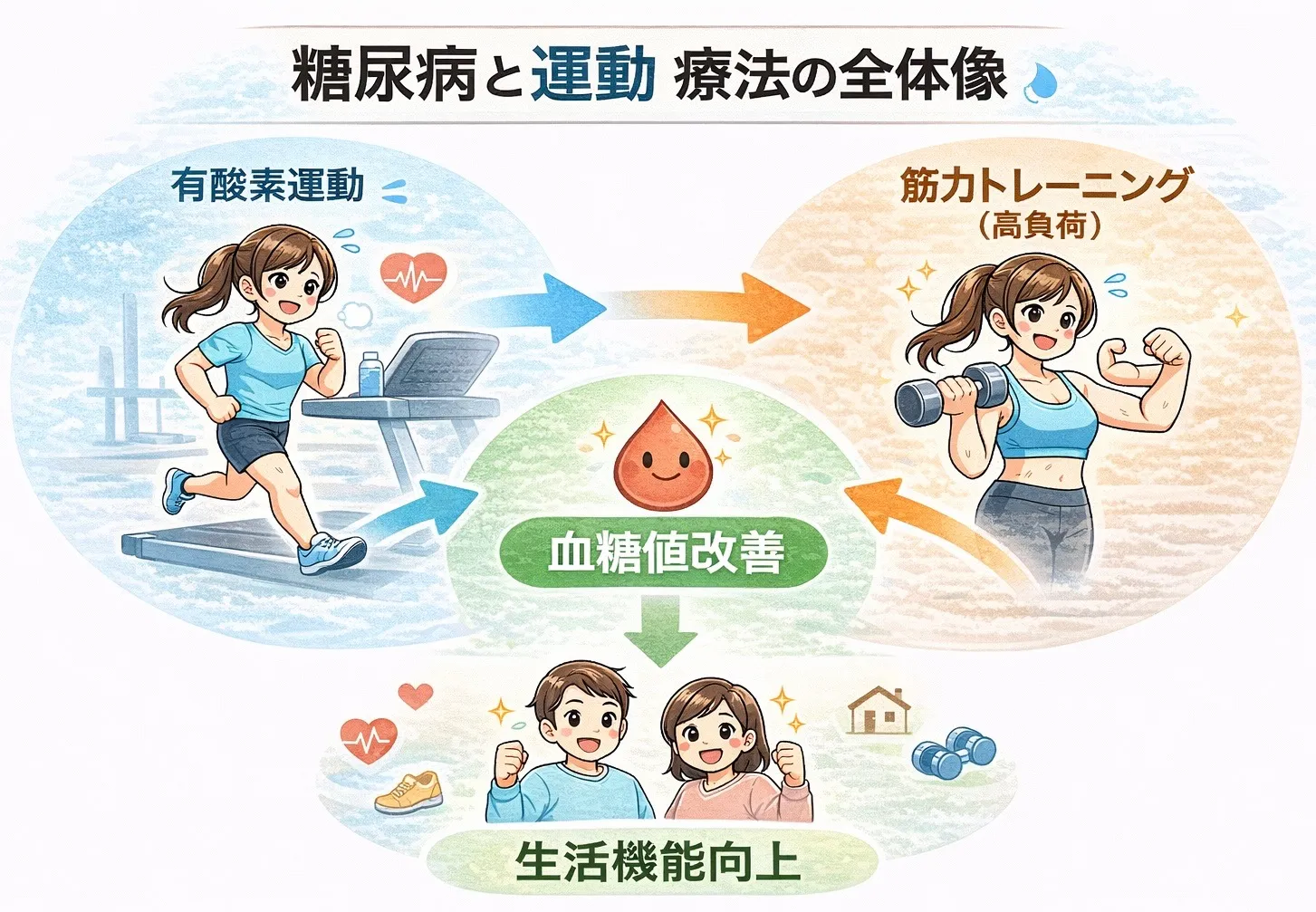 糖尿病における高負荷での筋トレの有効性