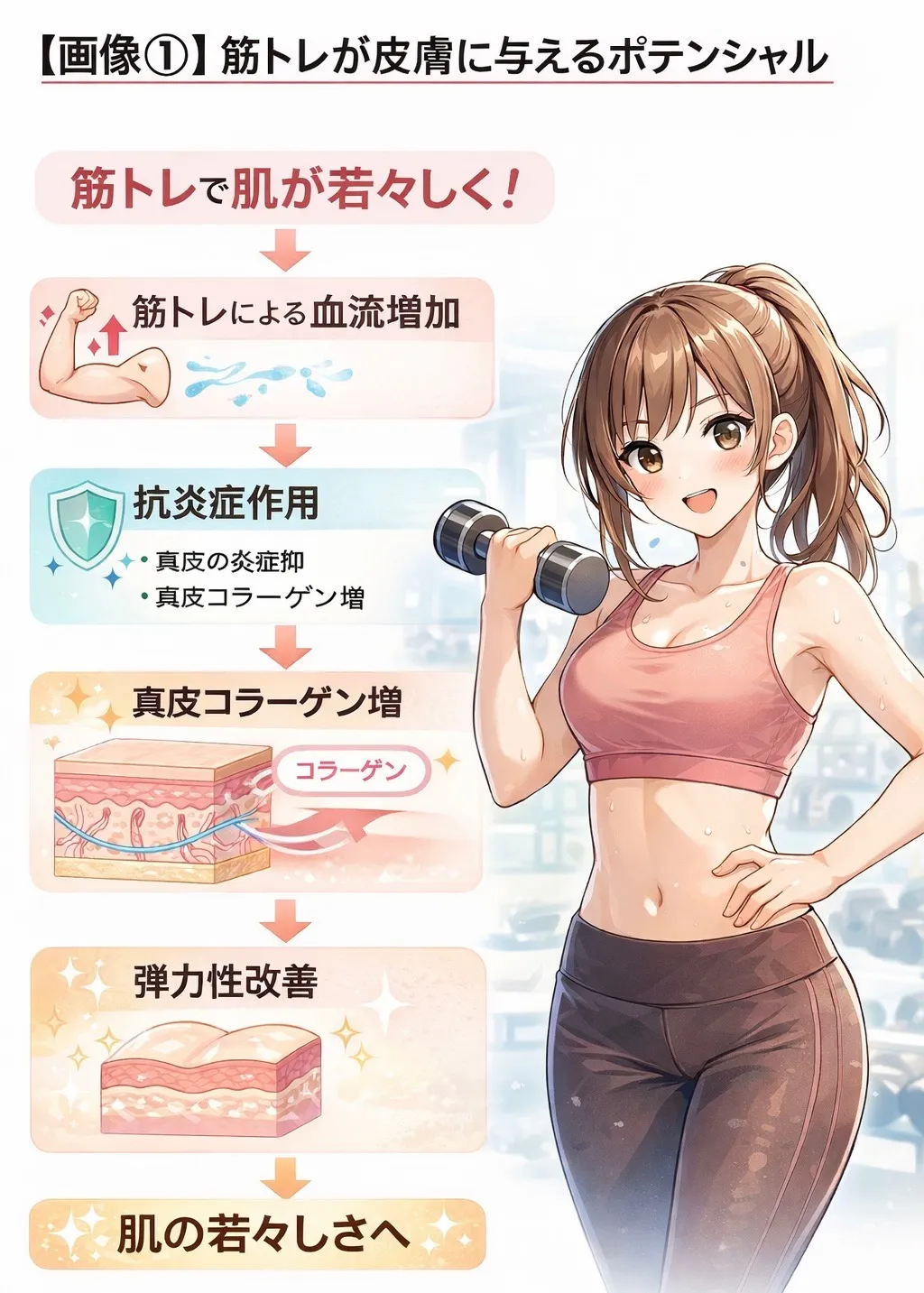 筋トレで皮膚が若返る理由