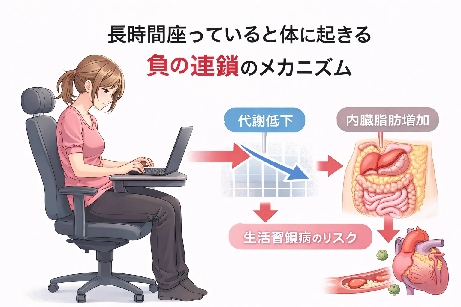 動かないがどれだけ体に悪いか