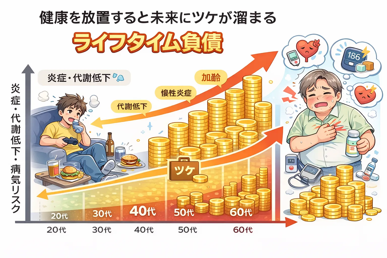 健康を蔑ろにした者は後で必ずツケを払う