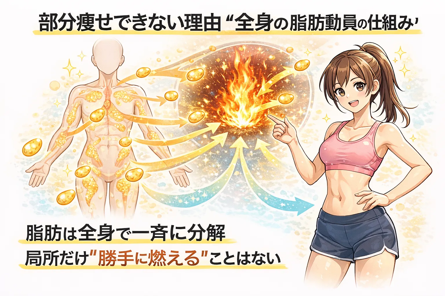 部分痩せはできない!?