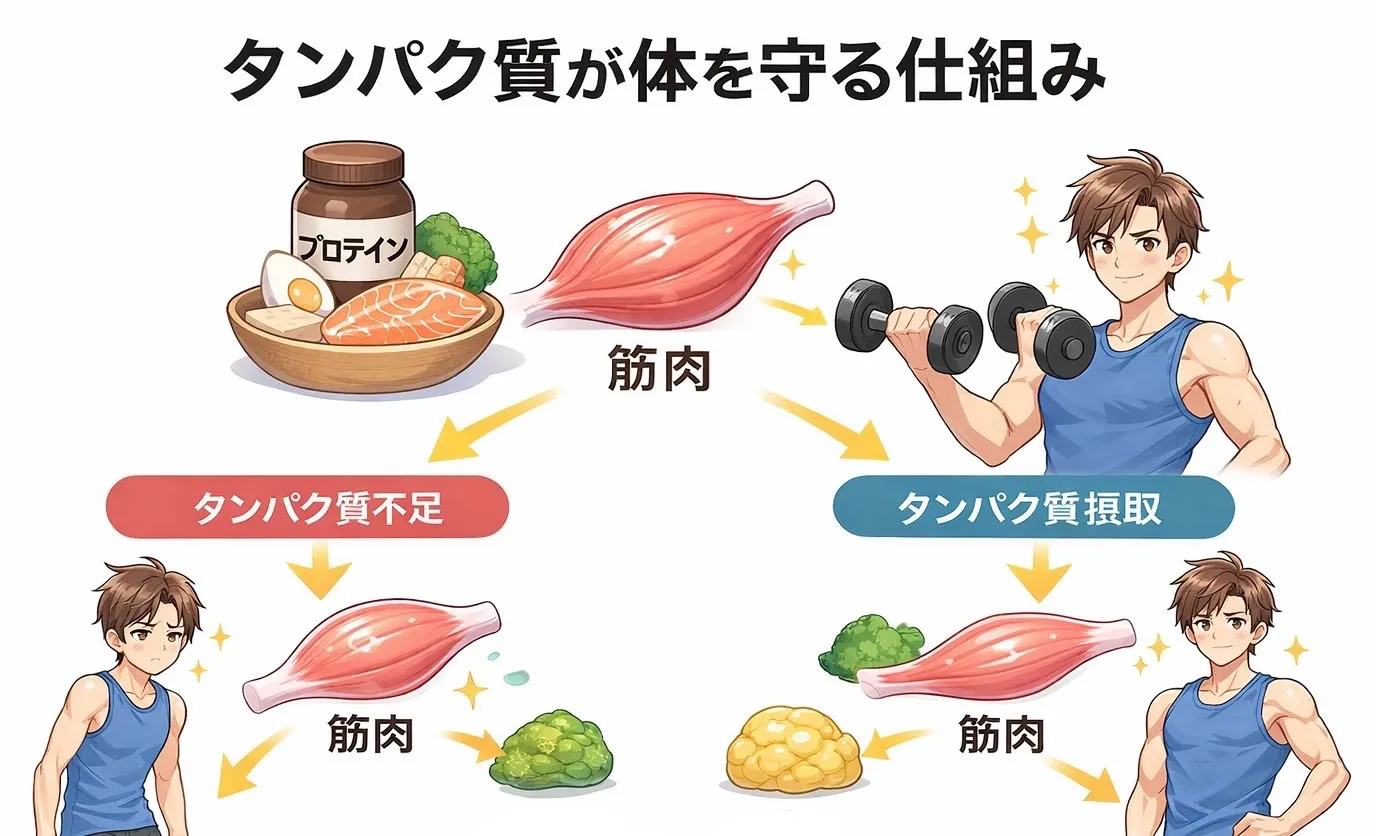ダイエット中のタンパク質の重要性