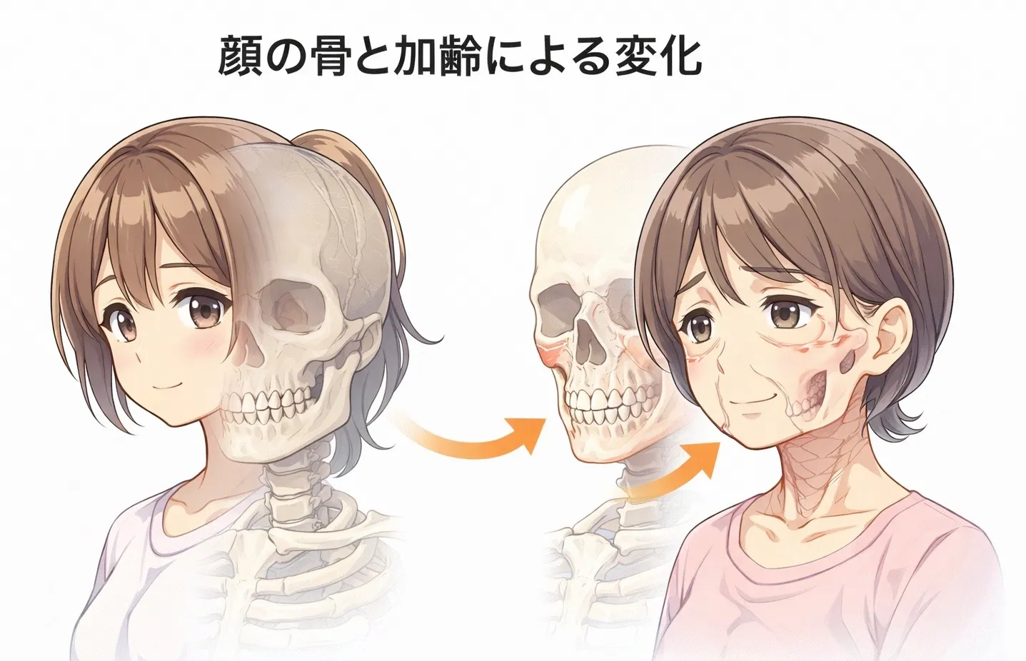 顔の骨も萎縮する?
