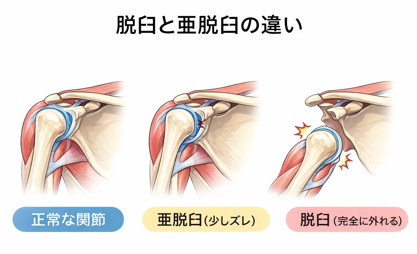 亜脱臼と筋肉の重要性