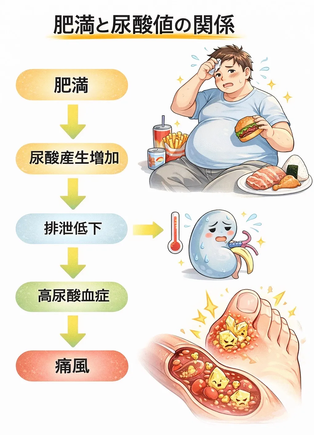 痛風予防に対する運動の重要性 