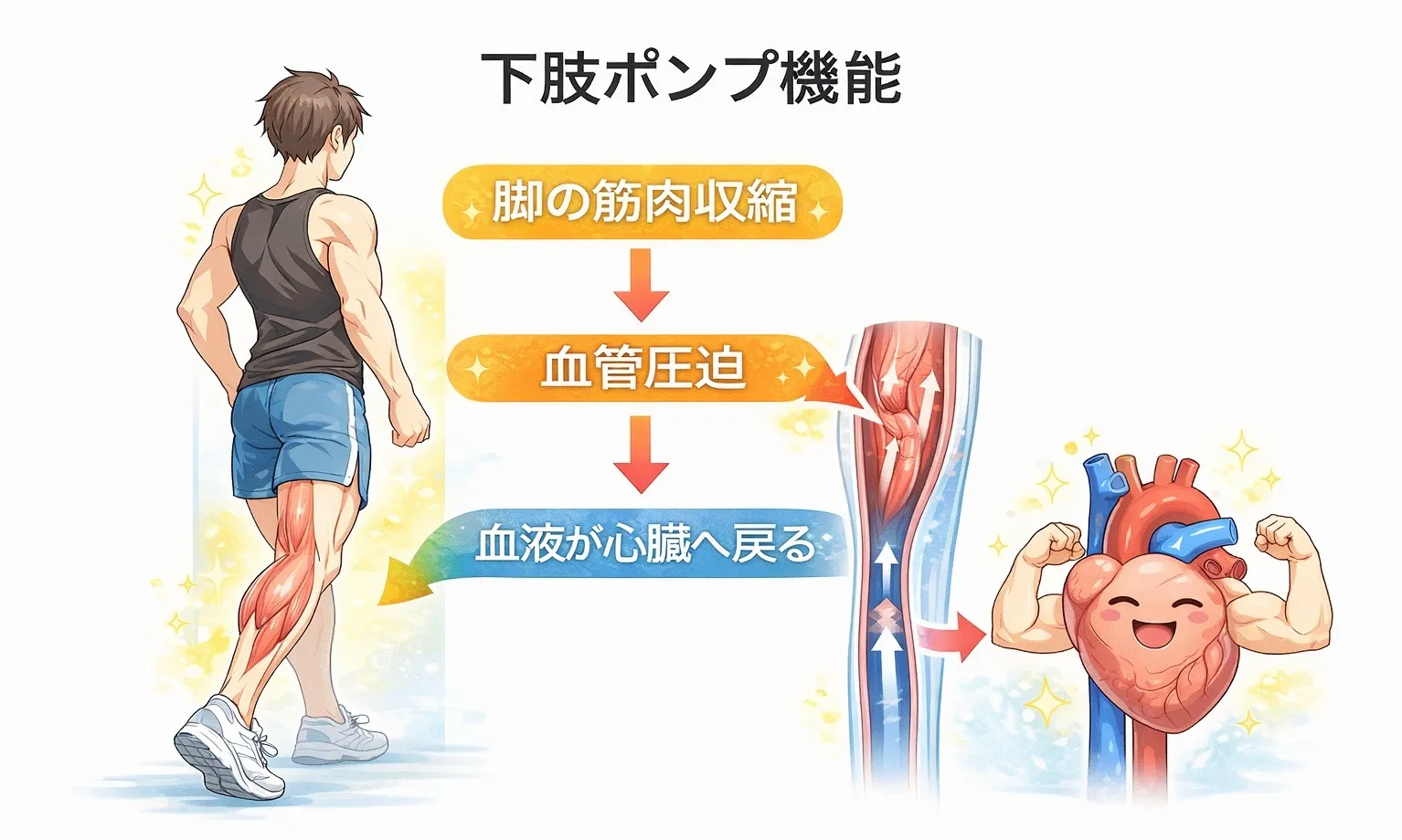 浮腫（むくみ）と下肢ポンプ機能