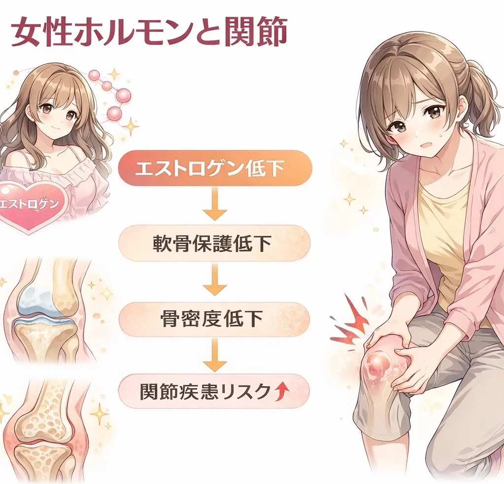 関節疾患はなぜ女性に多いのか？