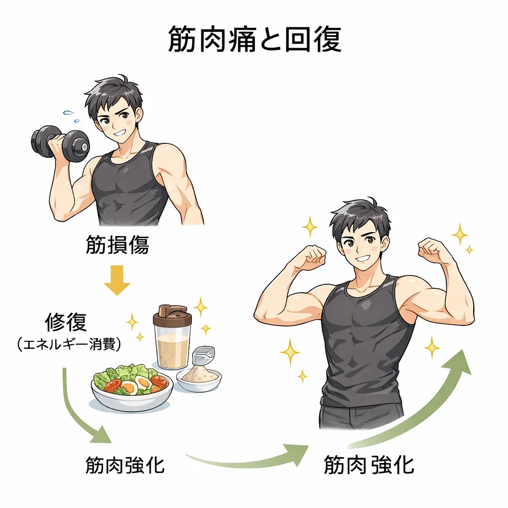 筋肉痛時のカロリー消費