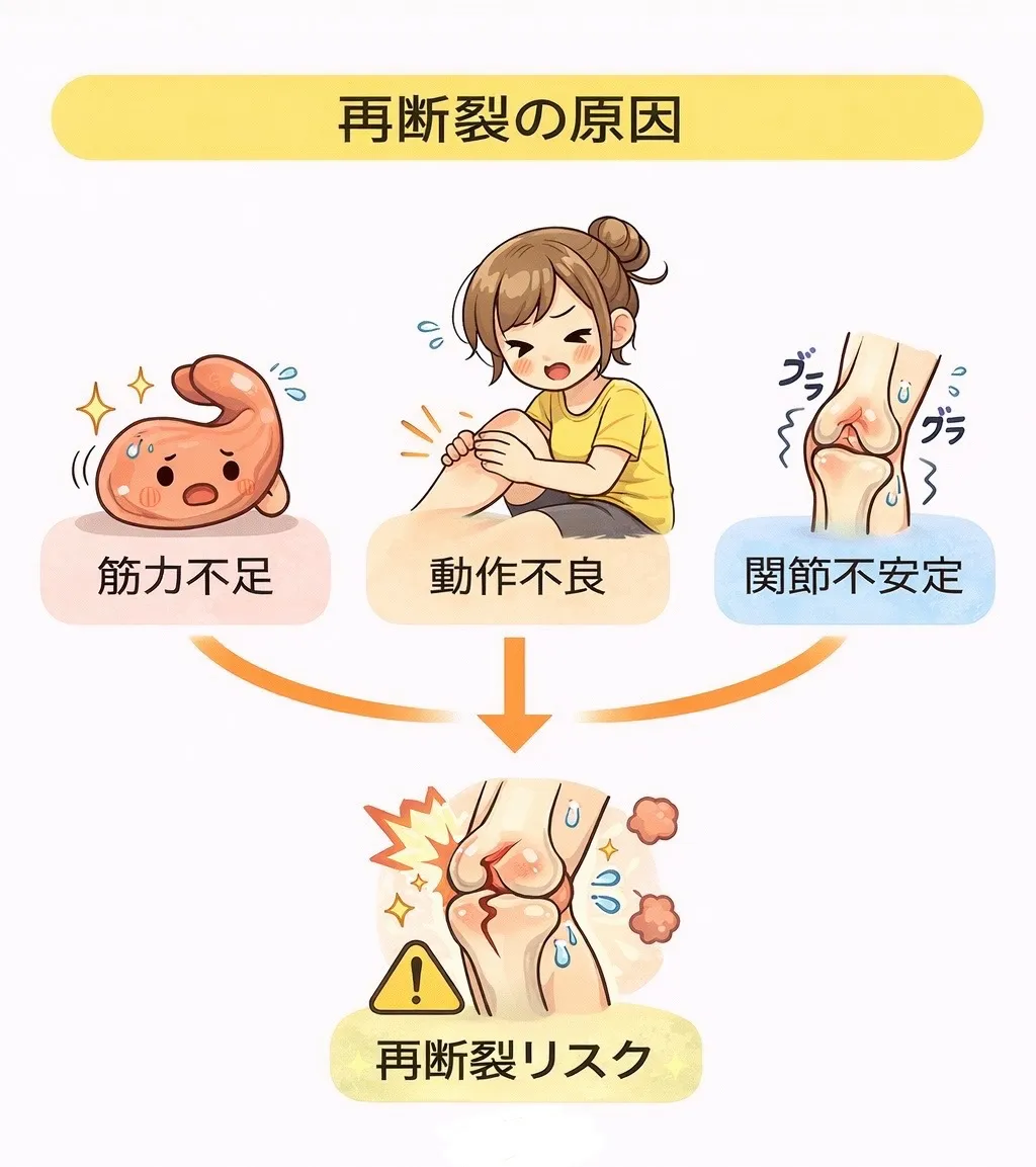 靭帯再断裂を防ぐには?筋トレが重要な理由