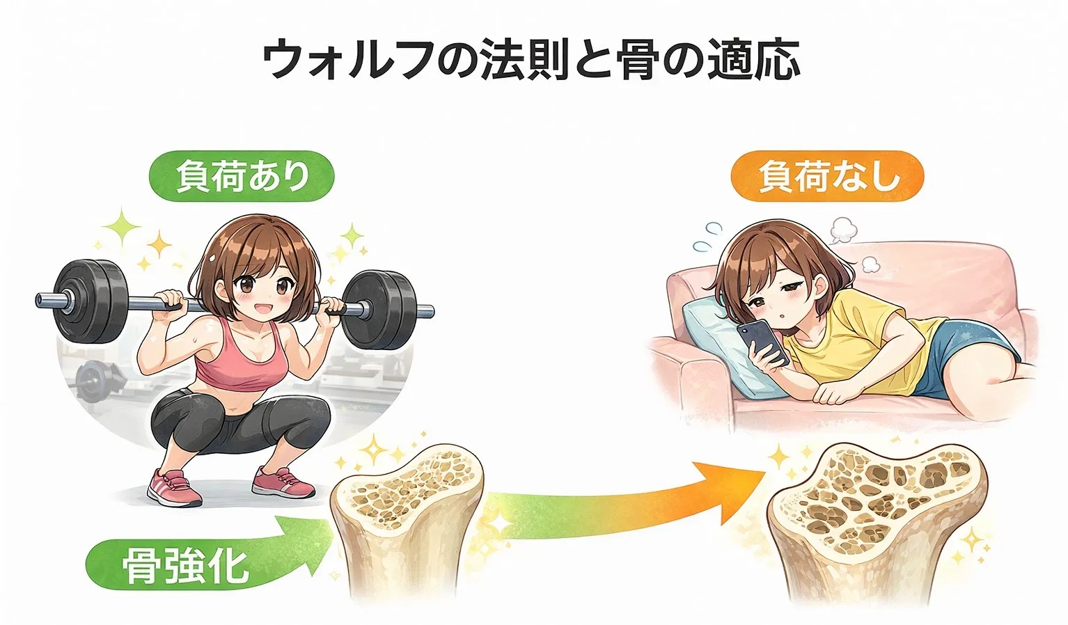 筋肉による骨萎縮の予防