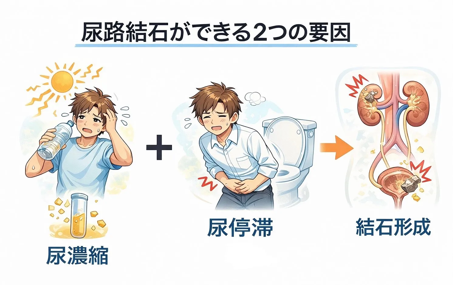 尿路結石の予防と運動療法