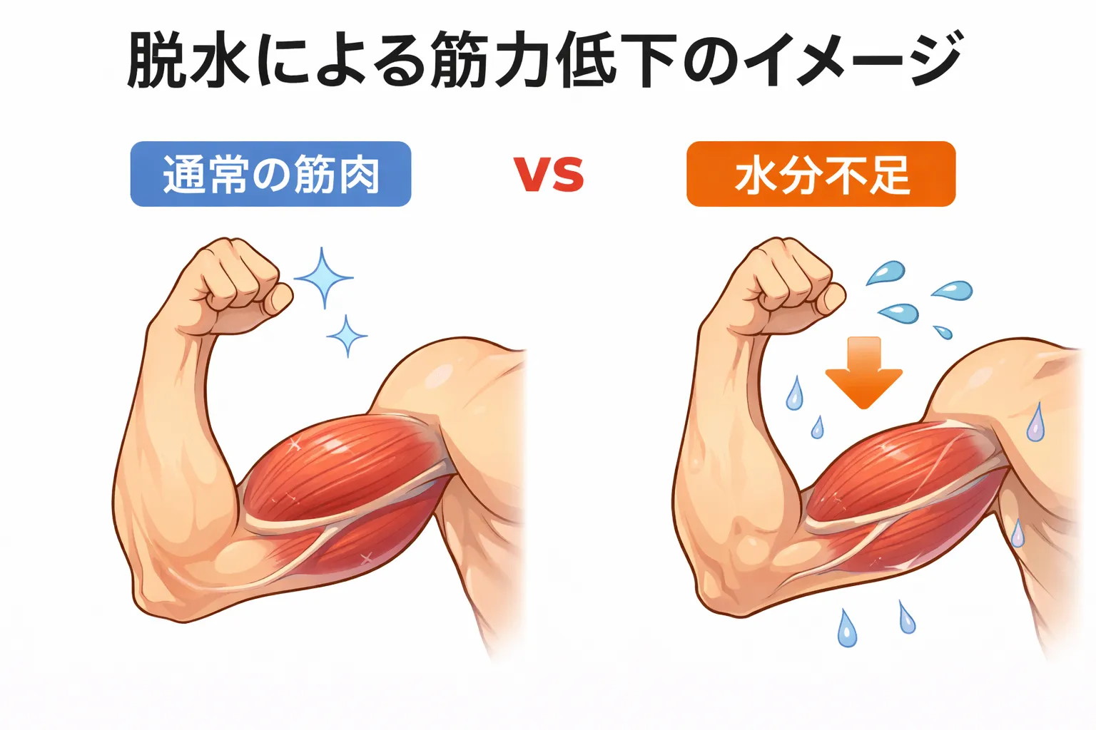 二日酔いではなぜ力が出ないのか？