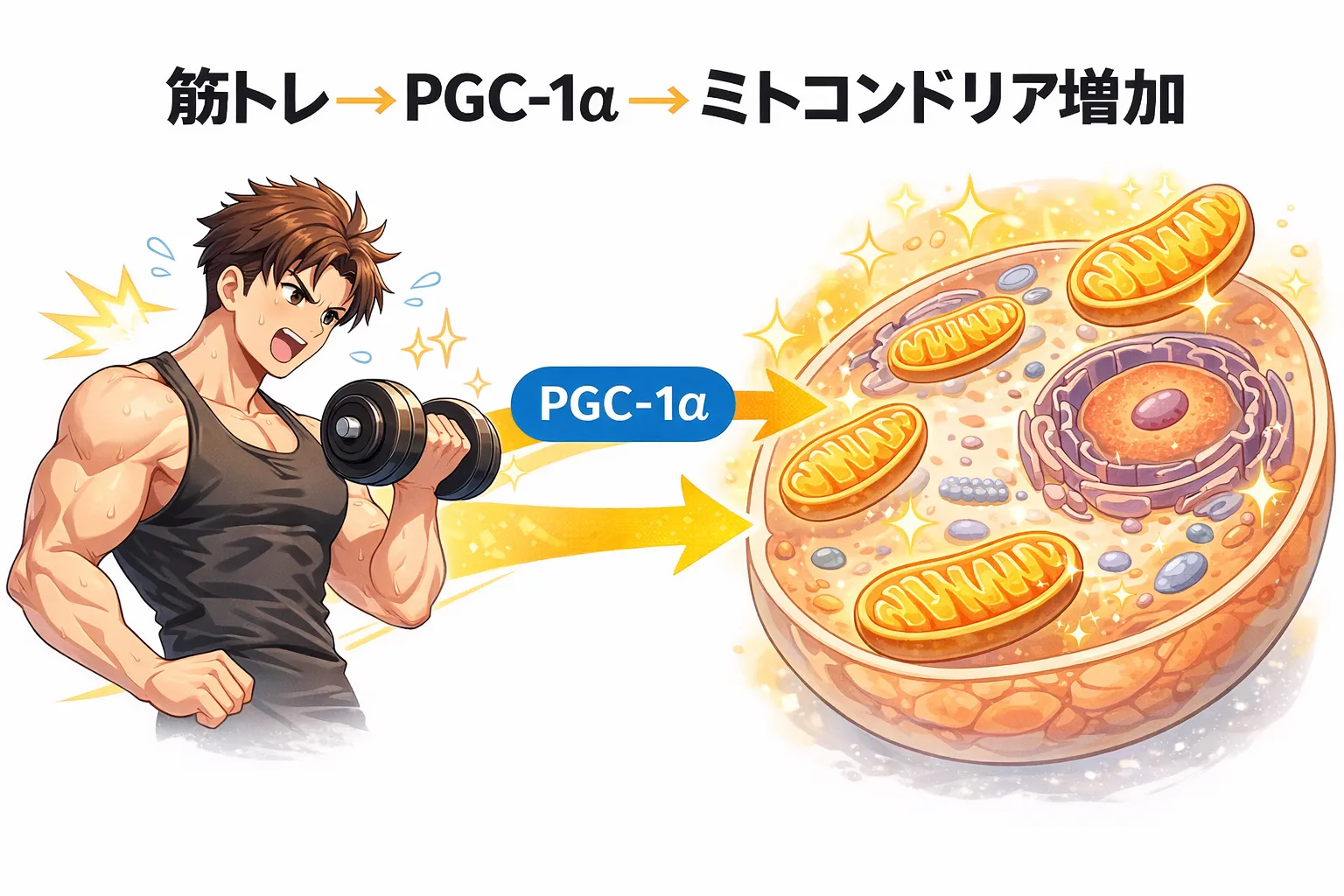 筋トレで細胞から若返る?