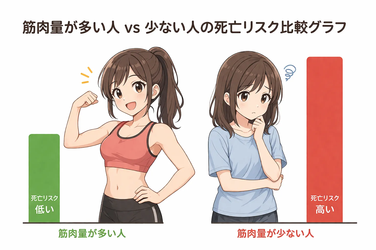 筋肉量が多い人ほど長生きする?