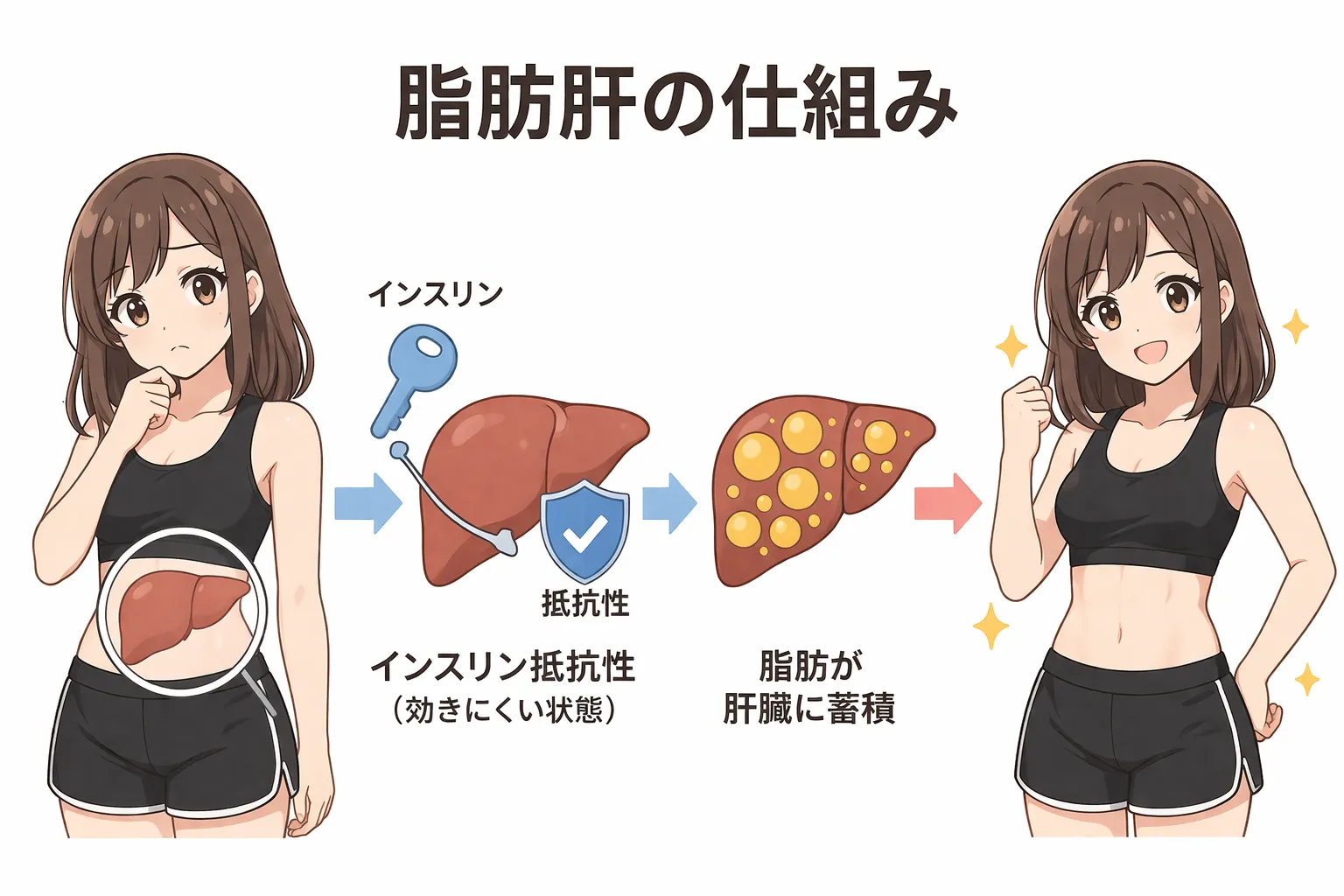 脂肪肝は筋トレで改善できる?