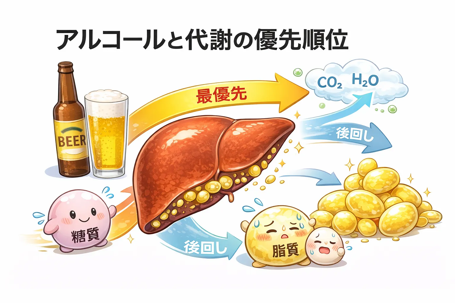 ダイエット中のアルコールがダメな理由