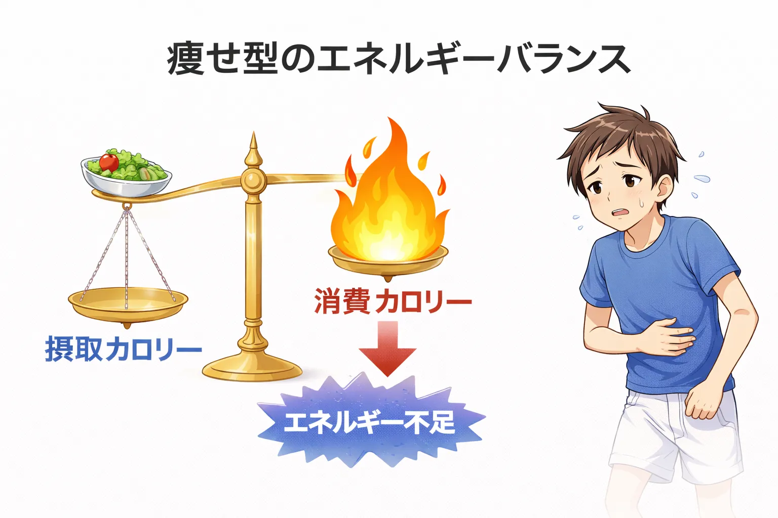 なぜ痩せ型の人は筋肉がつきにくいのか?