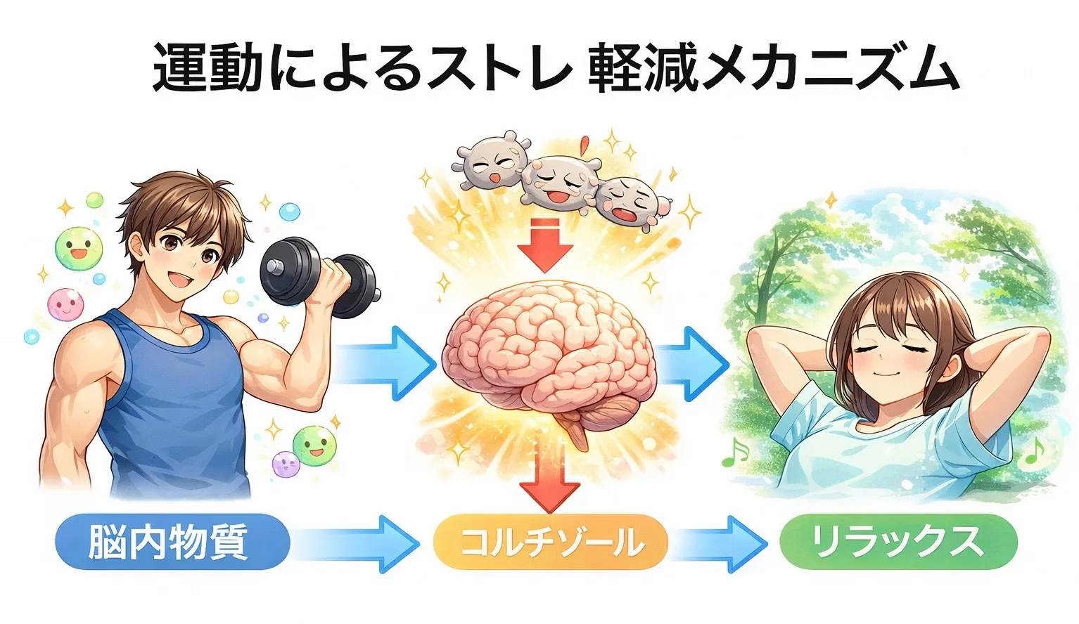 運動習慣とストレス発散