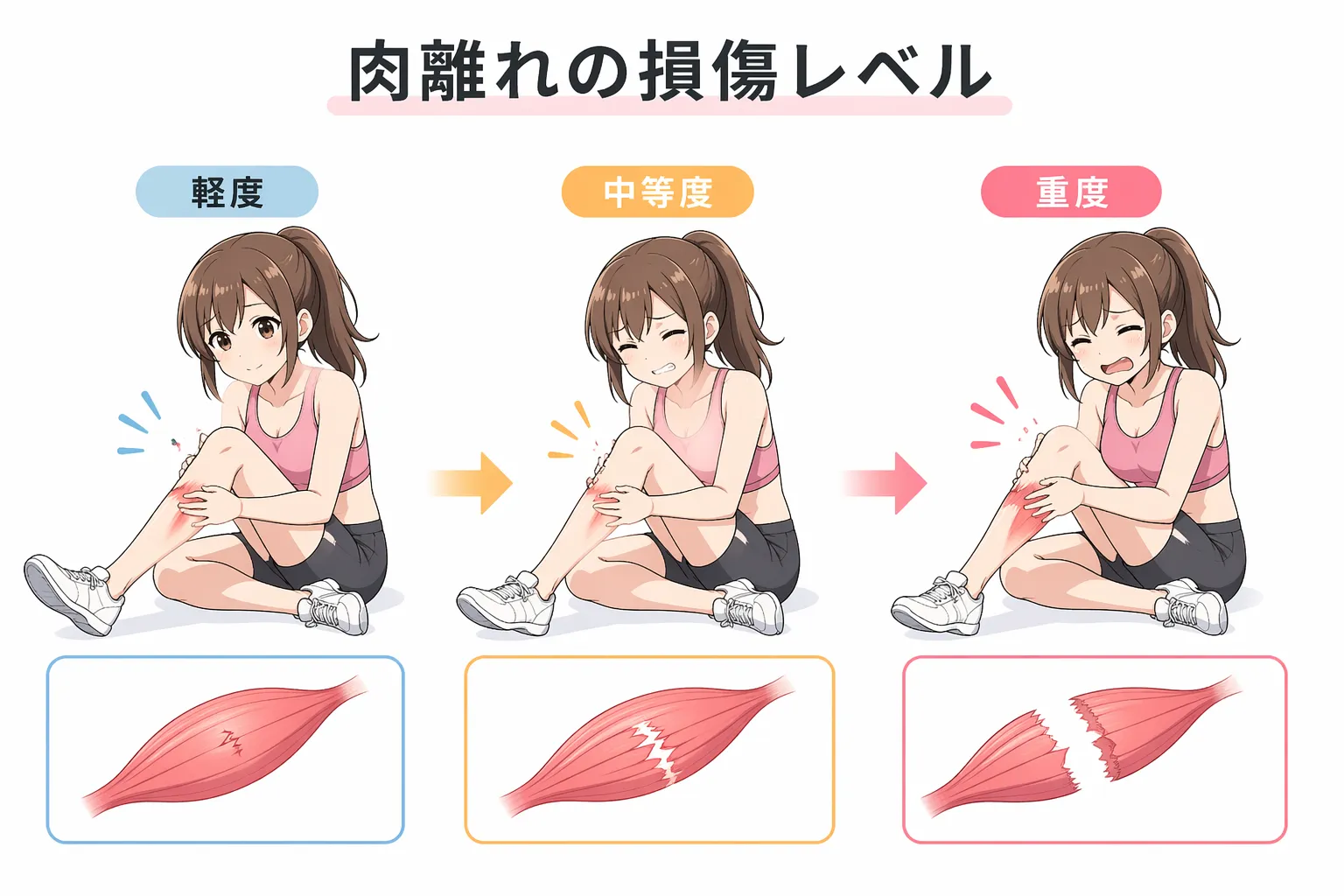 肉離れの正しい対処法