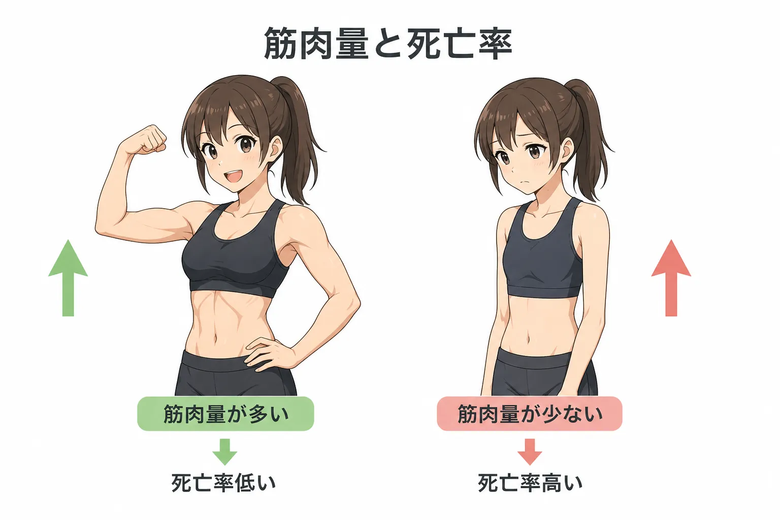 筋肉量と寿命の関係とは？