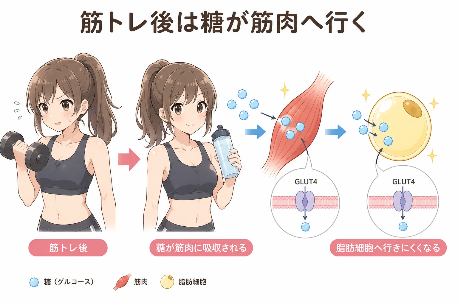 ご飯の前に筋トレすると太りにくい理由