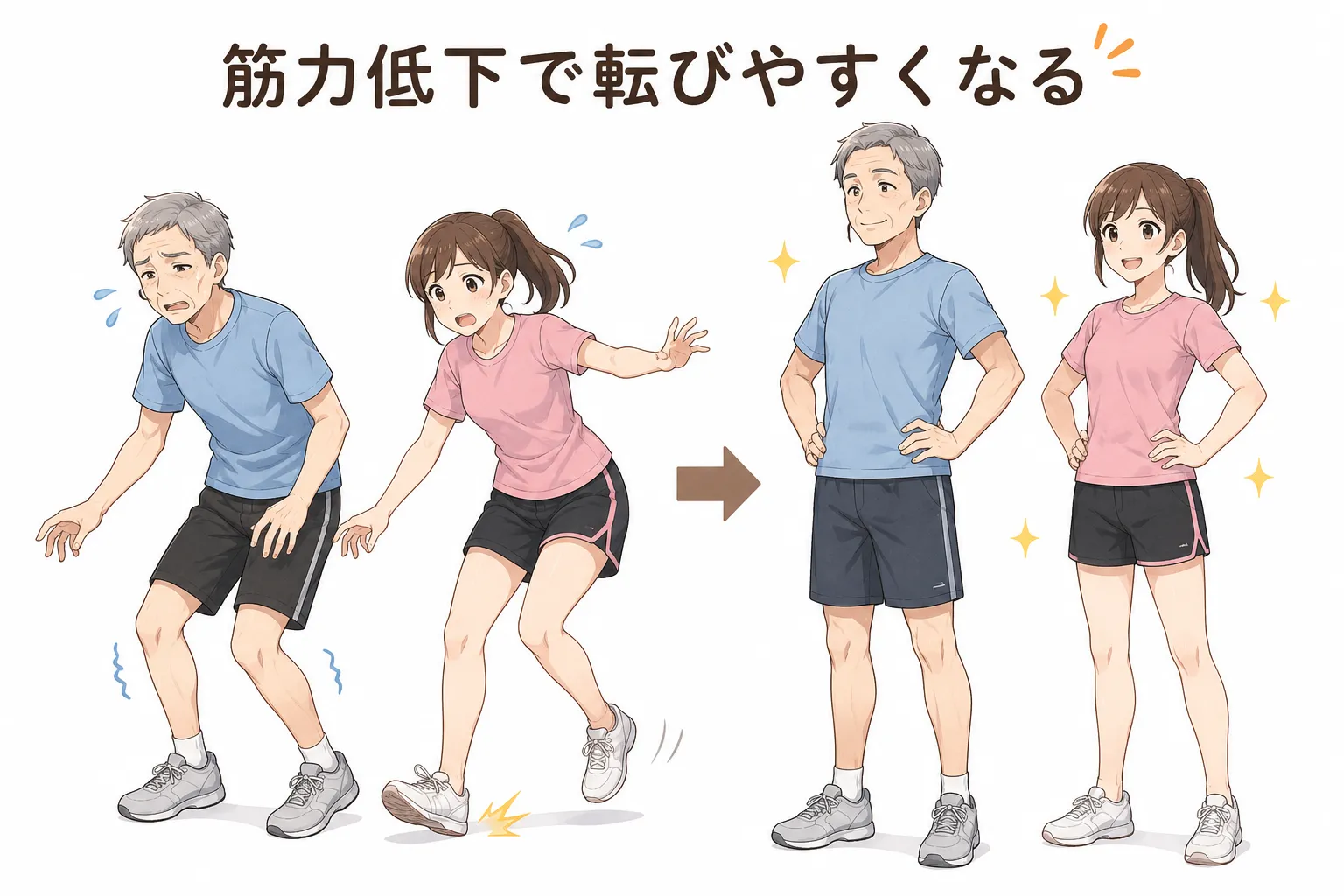 転倒予防になぜ筋肉が重要なのか？