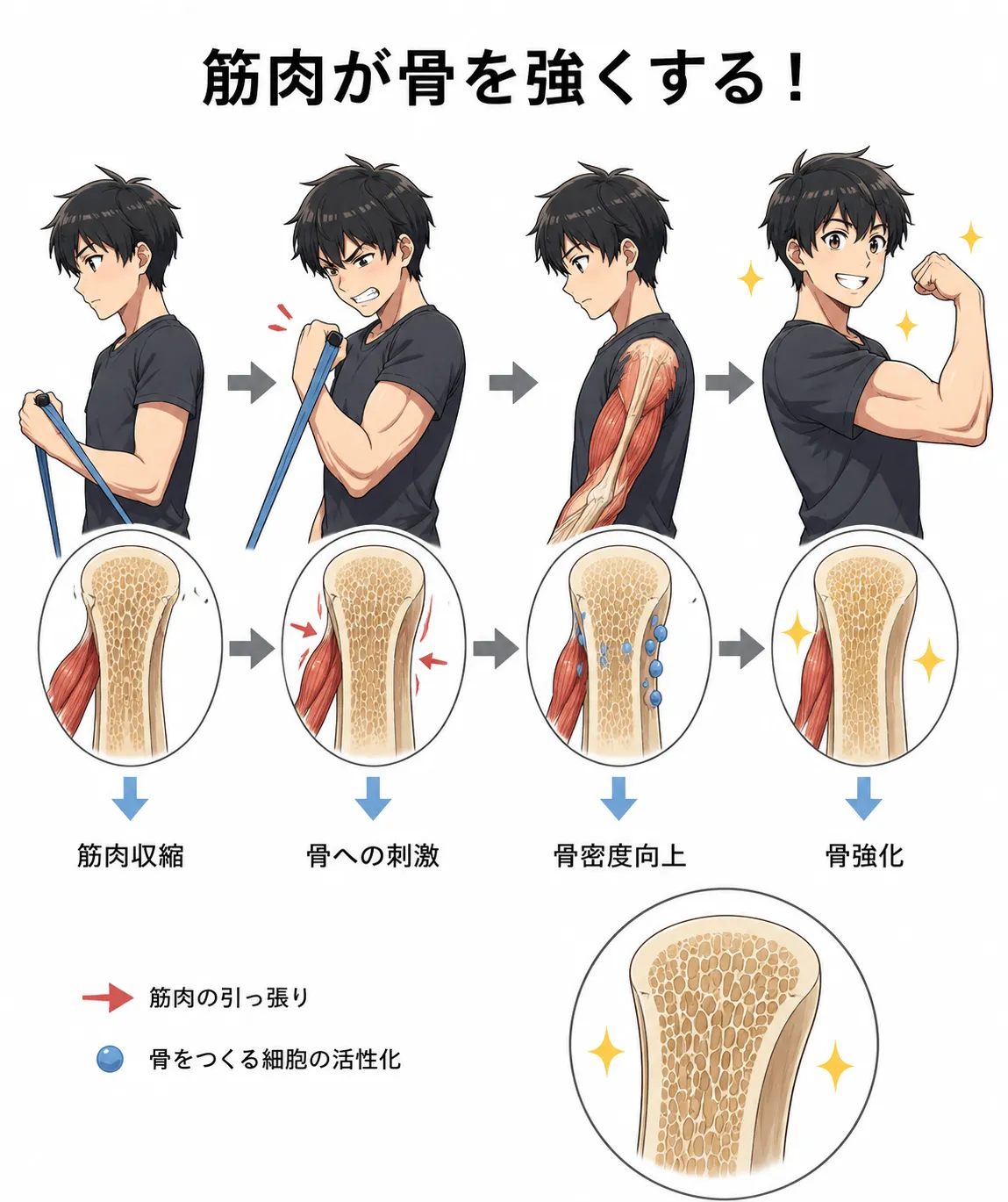 筋肉量と骨密度の関係